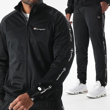 Champion - Tuta da ginnastica con strisce 220862 Nero