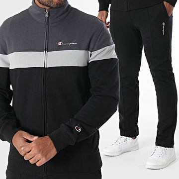 Champion - Tuta da ginnastica 220813 Nero Grigio