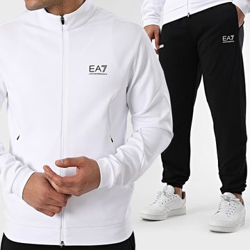EA7 Emporio Armani - Tuta 7M000130-AF12501 Bianco Nero
