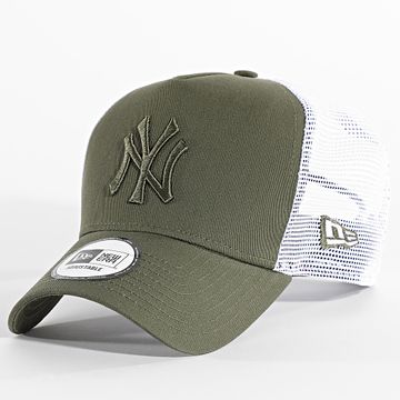 New Era - Trucker League Essential NY Cap 60675517 Verde Khaki Bianco