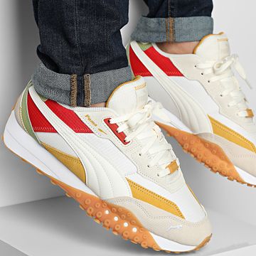 Puma - Baskets Blktop Rider Multicolor 395907 Warm White Archive Gold