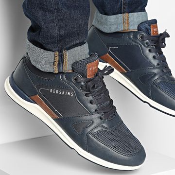 Redskins - Sneakers Actuel O721AB Navy Cognac