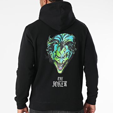 DC Comics - Felpa con cappuccio Joker Hybrid Nero
