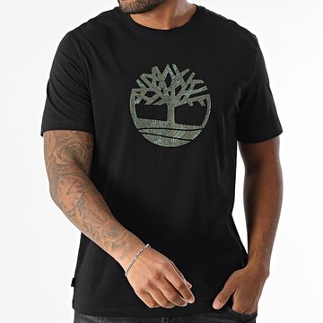 Timberland - Maglietta Camo Tree Logo A6DTS Nero
