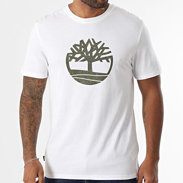 Timberland - Maglietta Camo Tree Logo A6DTS Bianco