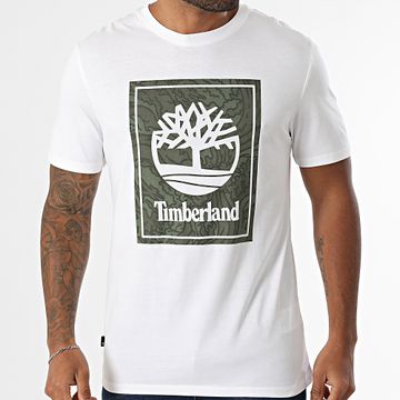 Timberland - Maglietta Camo A6DUD Bianco