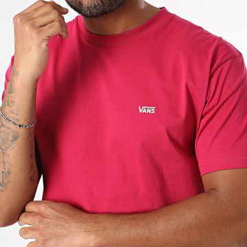 Vans - Maglietta con logo sul petto sinistro A3CZE Rosa Fushia