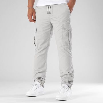 LBO - 3773 Pantaloni cargo dal taglio regolare Grigio chiaro
