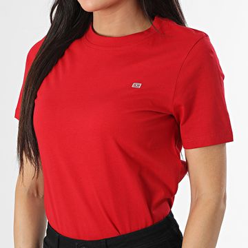 Tommy Hilfiger - Maglietta da donna a contrasto 5522 Rosso