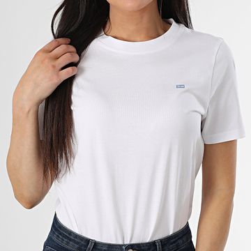 Tommy Hilfiger - Maglietta da donna a contrasto 5522 Bianco