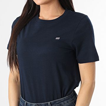 Tommy Hilfiger - Maglietta da donna a contrasto 5522 blu navy