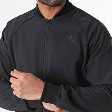 Adidas Originals - Giacca con zip a righe Bonded IY4874 Nero