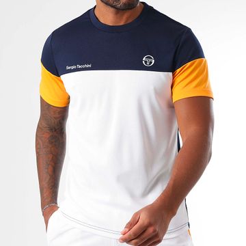 Sergio Tacchini - Maglietta Prave 40845 Bianco Blu Navy