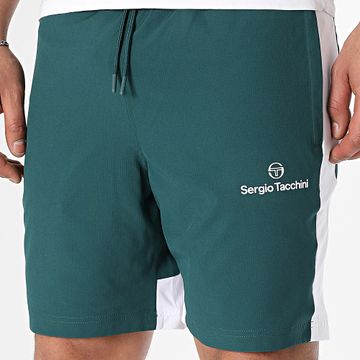 Sergio Tacchini - Giardino 41006 Pantaloncini da jogging bianco verde scuro