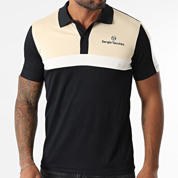 Sergio Tacchini - Polo Alata a maniche corte 41050 Beige Nero Bianco