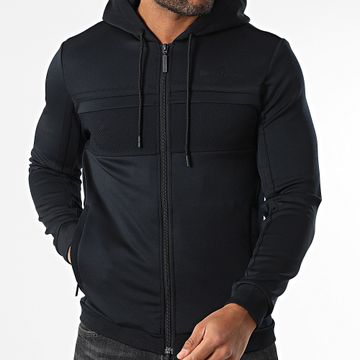 Sergio Tacchini - Majong Felpa con cappuccio e zip 41070 Nero