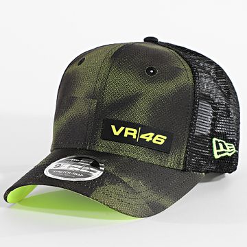 New Era - Cappello Trucker Halftone AOP 9Fifty VR46 60595844 Nero Giallo Fluo