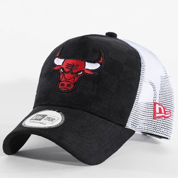 New Era - Chicago Bulls Trucker Tonal Check Cap 60595264 Nero Bianco