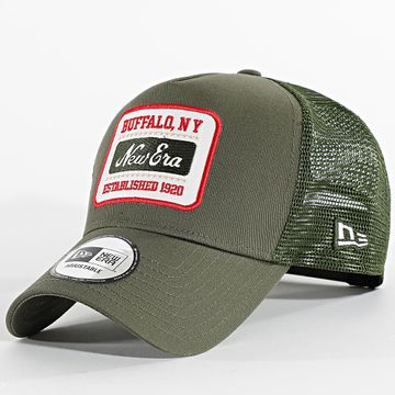 New Era - Cappello Trucker Patch 60603678 Verde cachi