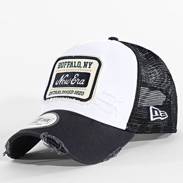 New Era - Cappello Trucker Patch Distress 60603673 Bianco Blu Navy