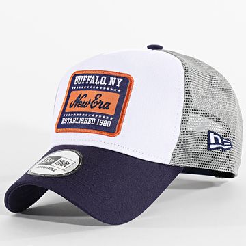 New Era - Cappello Trucker Patch 60603675 Bianco Grigio Blu Navy