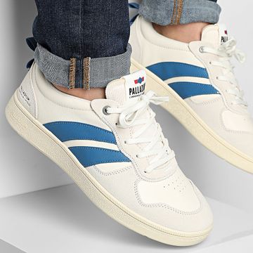 Palladium - Scarpe da ginnastica Pallacup Flame 74485 Cream Olympian Blue
