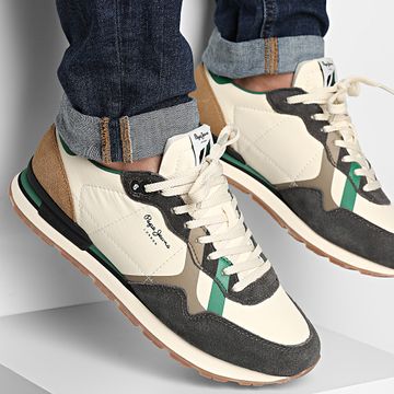 Pepe Jeans - Brit Cover PMS40029 Scarpe da ginnastica nere lavate