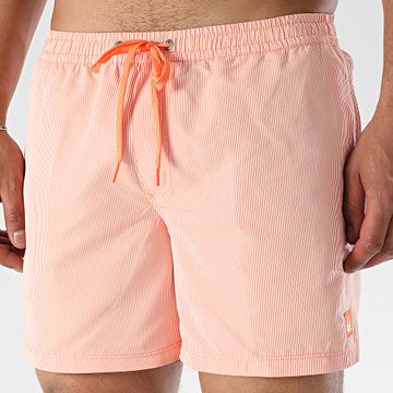Quiksilver - Everyday Solid Volley Stripe Swim Shorts EQYJV04120 Bianco Arancione