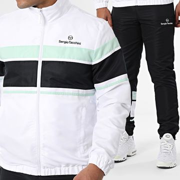Sergio Tacchini - Arpa 40886 Tuta da ginnastica bianca e nera