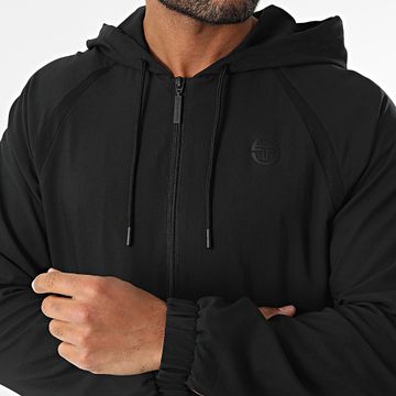 Sergio Tacchini - Rispecchio Giacca con cappuccio e zip 41023 Nero