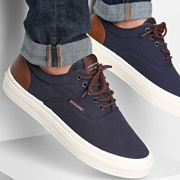 Jack And Jones - Scarpe da ginnastica Blazer Wislington in Tela Navy