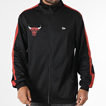 New Era - Felpa Chicago Bulls Stripe Zip 60596474 Nero