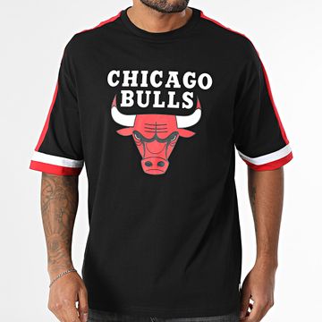 New Era - Maglietta dei Chicago Bulls 60596254 Nero Bianco Rosso