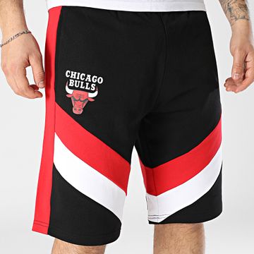 New Era - Pantaloncini da jogging a fascia NBA Panel Chicago Bulls 60596242 Nero