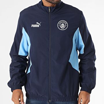 Puma - Giacca con zip Manchester City 779131 Navy Light Blue Archive