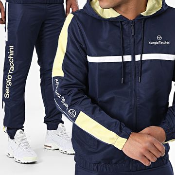 Sergio Tacchini - Tuta da ginnastica Prannie Denso 40846 41124 Navy White Yellow