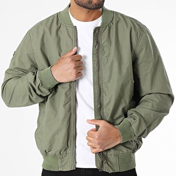 Superdry - Giacca bomber leggera M5012091A Verde Khaki