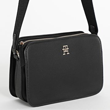 Tommy Hilfiger - Borsa da donna Logotape Camera 7229 Nero Oro