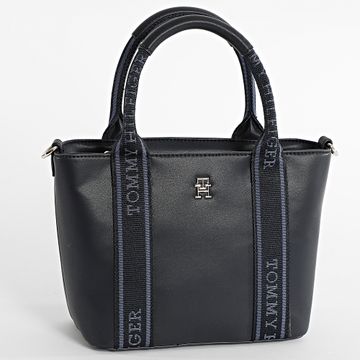 Tommy Hilfiger - Borsetta da donna Logotape Mini Tote 7201 Blu navy