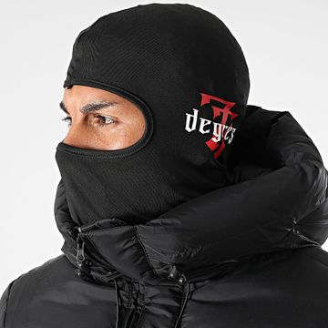 77 DEGRÉS - Passamontagna nero con logo