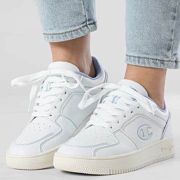 Champion - Scarpe da ginnastica Rebound 2.0 Low White Powder Blue da donna