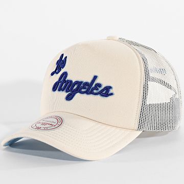 Mitchell and Ness - Cappello Trucker Los Angeler Lakers Evergreen HT8031 Beige