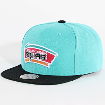 Mitchell and Ness - San Antonio Spurs Turchese Nero Snapback Cap Top Spot