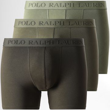 Polo Ralph Lauren - Set di 3 boxer verde cachi