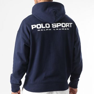 Polo Ralph Lauren - Felpa con cappuccio con logo blu navy