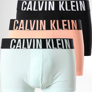 Calvin Klein - NB3608A Nero Arancione Verde Acqua Boxer Set Di 3