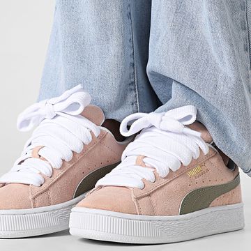 Puma - Sneakers Donna Suede XL 395205 Rosa Quarzo Velluto Moss