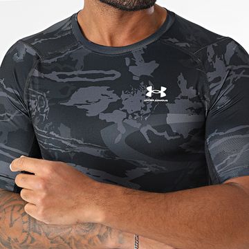 Under Armour - HG Armour Maglia stampata 1383321 nero grigio antracite