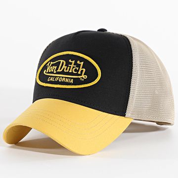 Von Dutch - Cappello Trucker Poly 05 Nero Beige Giallo