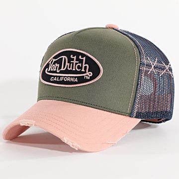 Von Dutch - Cappello Trucker Usato 03 Verde Khaki Rosa Blu Navy
